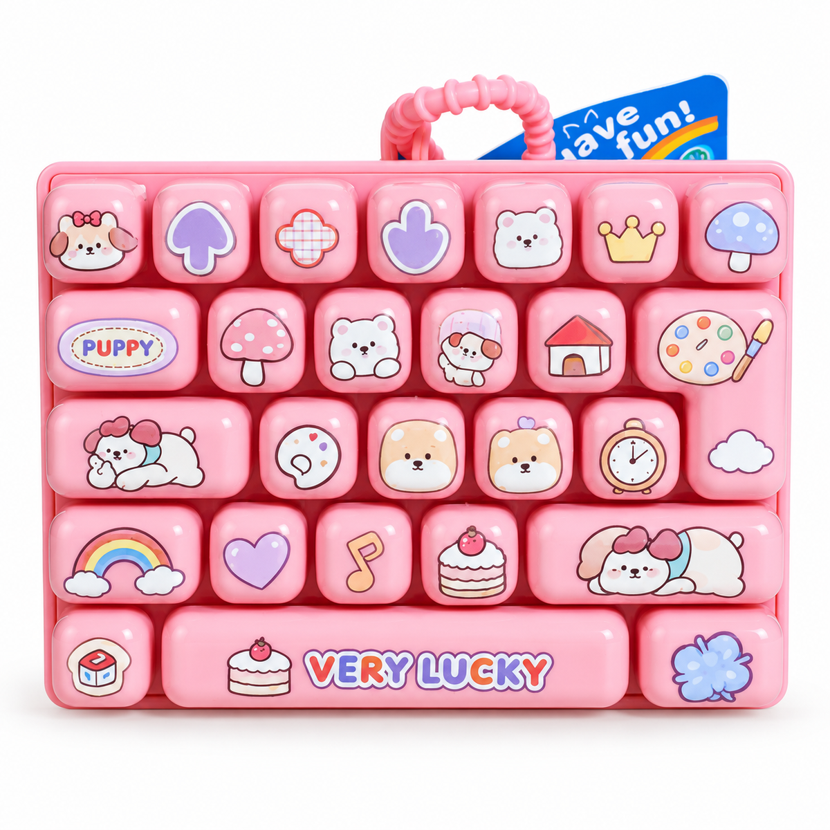 26-Key Kawaii Fidget Keyboard – Clicky Sensory Desk Toy | XL