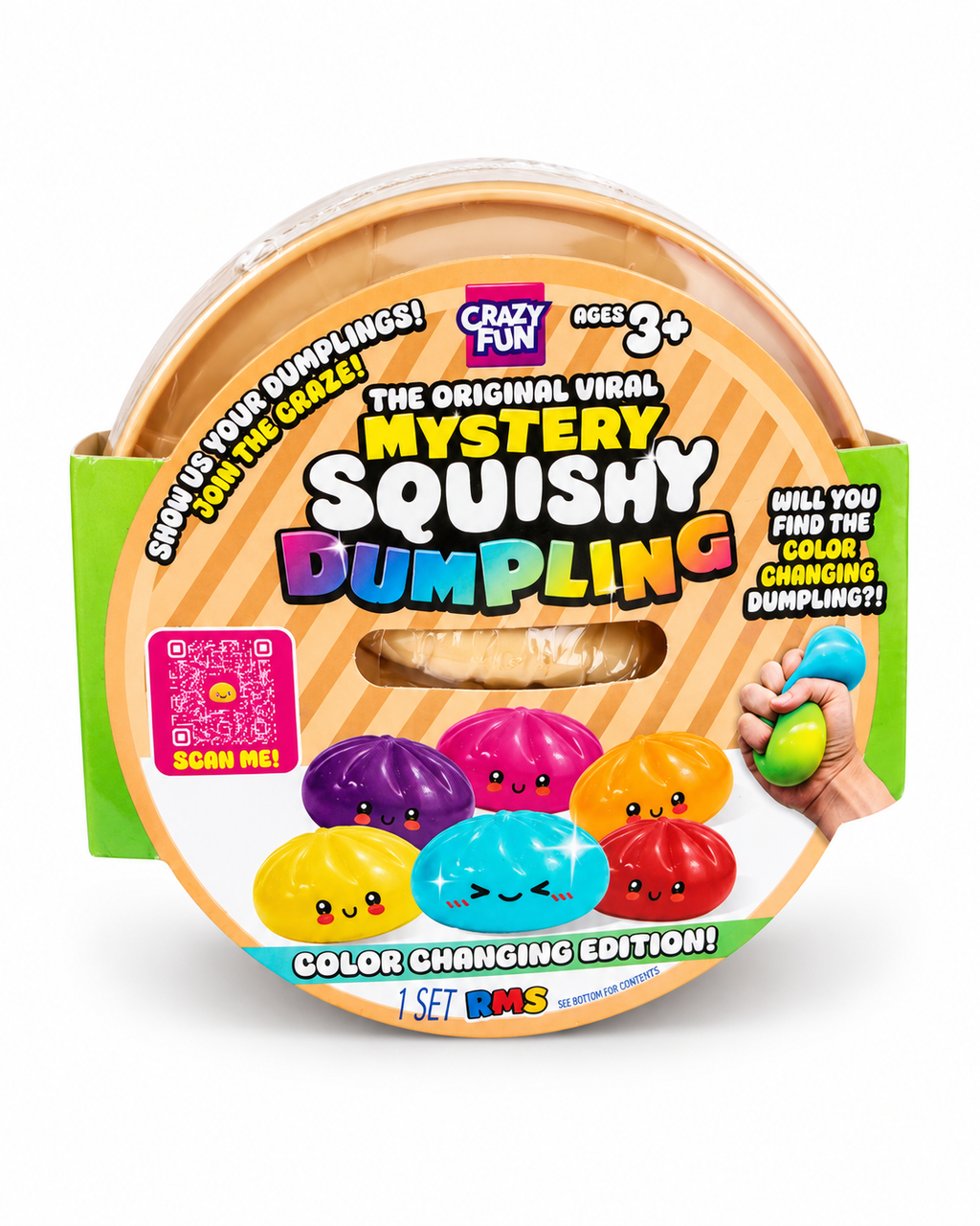 Original RMS Mystery Squishy Dumpling – Color Changing Edition