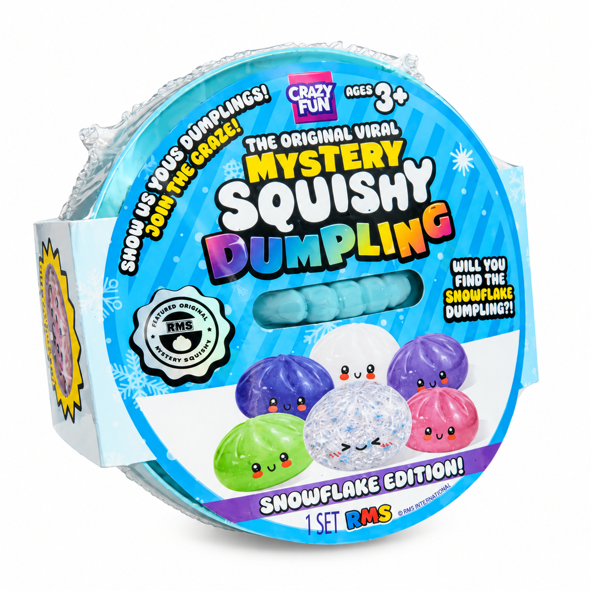 Mystery Squishy Dumpling – Snowflake Edition | Viral Sensory Surprise | Original RMS