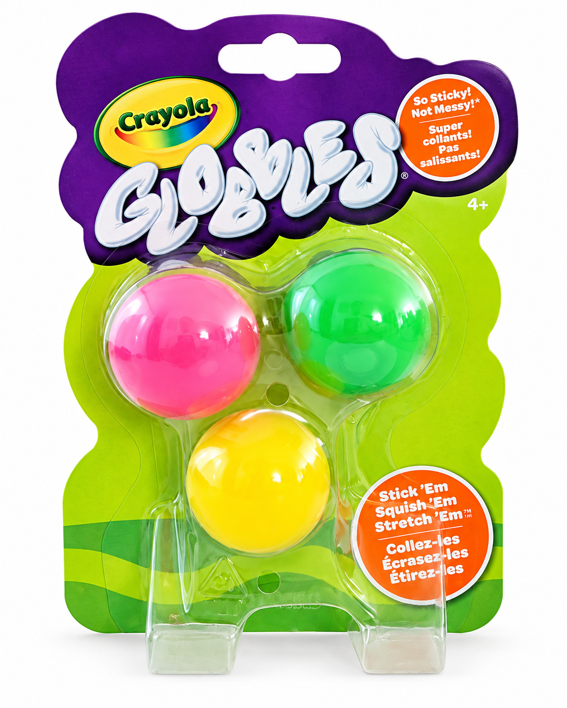 Original Crayola Globbles – Sticky Squishy Balls 3-Pack | Sensory Fidget Toy
