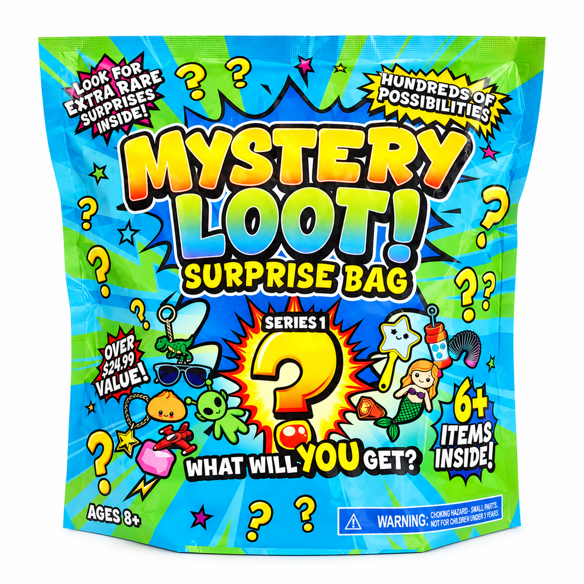Mystery Loot! Surprise Bag | 6+ Mystery Items | Series 1