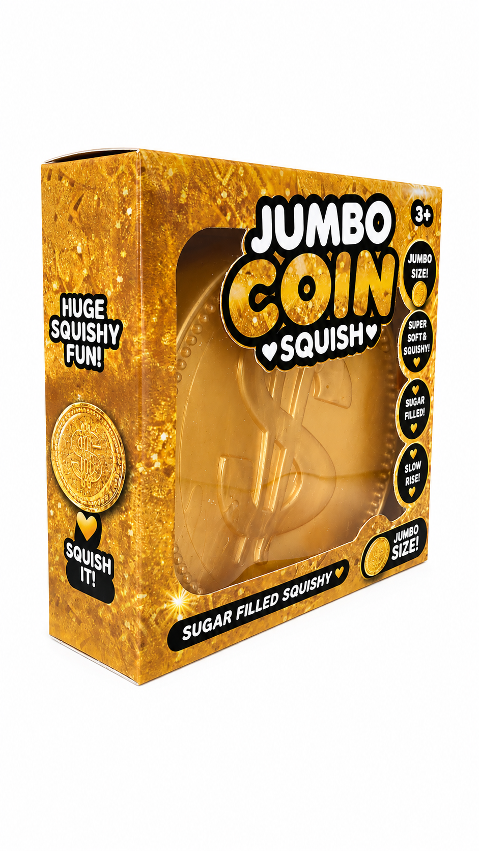 Jumbo Coin Squishy – Sugar Filled Slow Rise