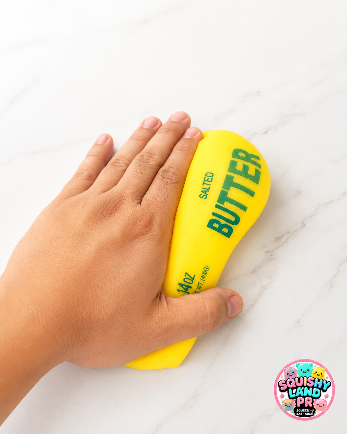 Salted Butter Squishy | Rubber & Foam-Filled Sensory Toy