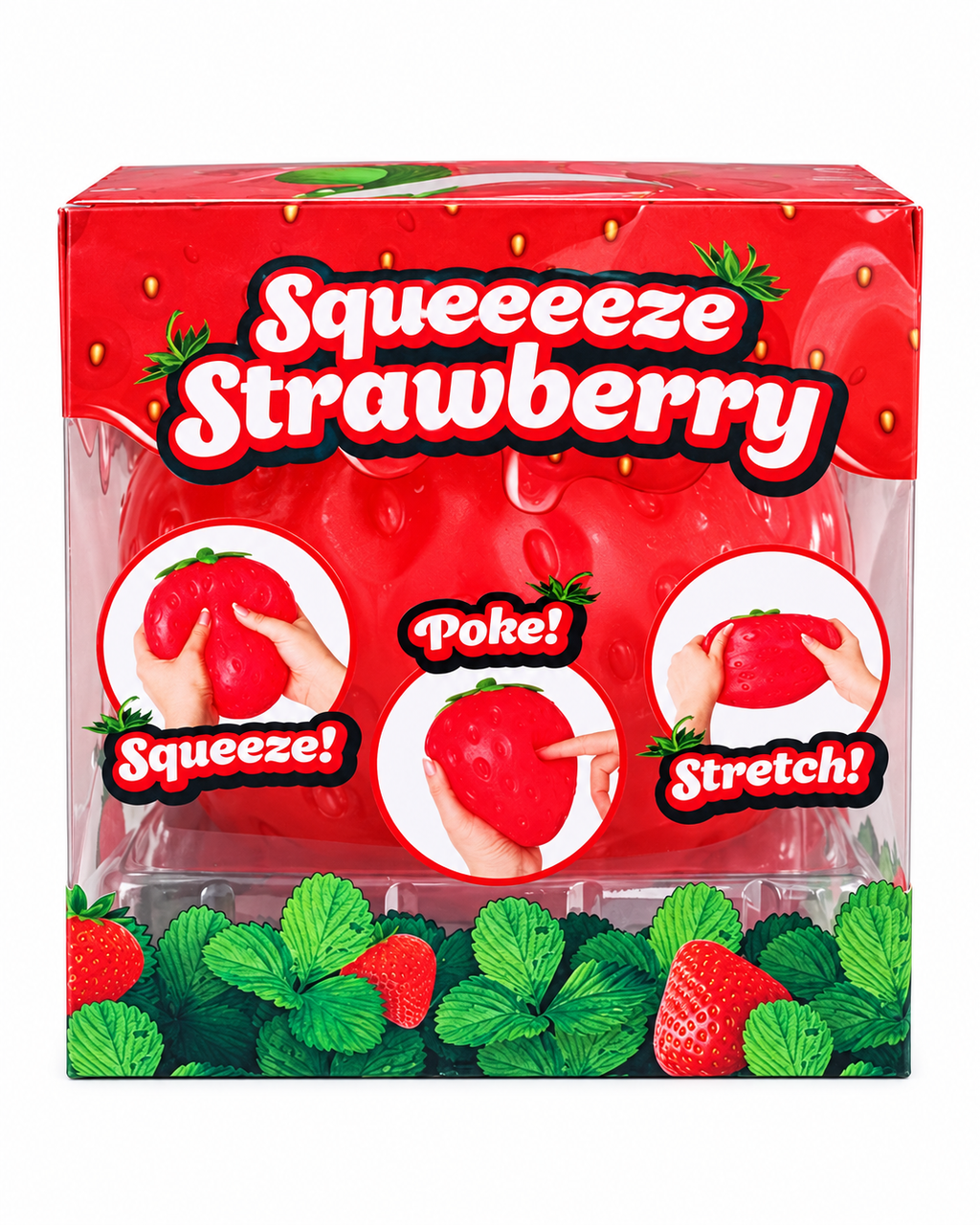Giant Strawberry Squishy | Squeeze, Poke & Stretch Sensory Toy