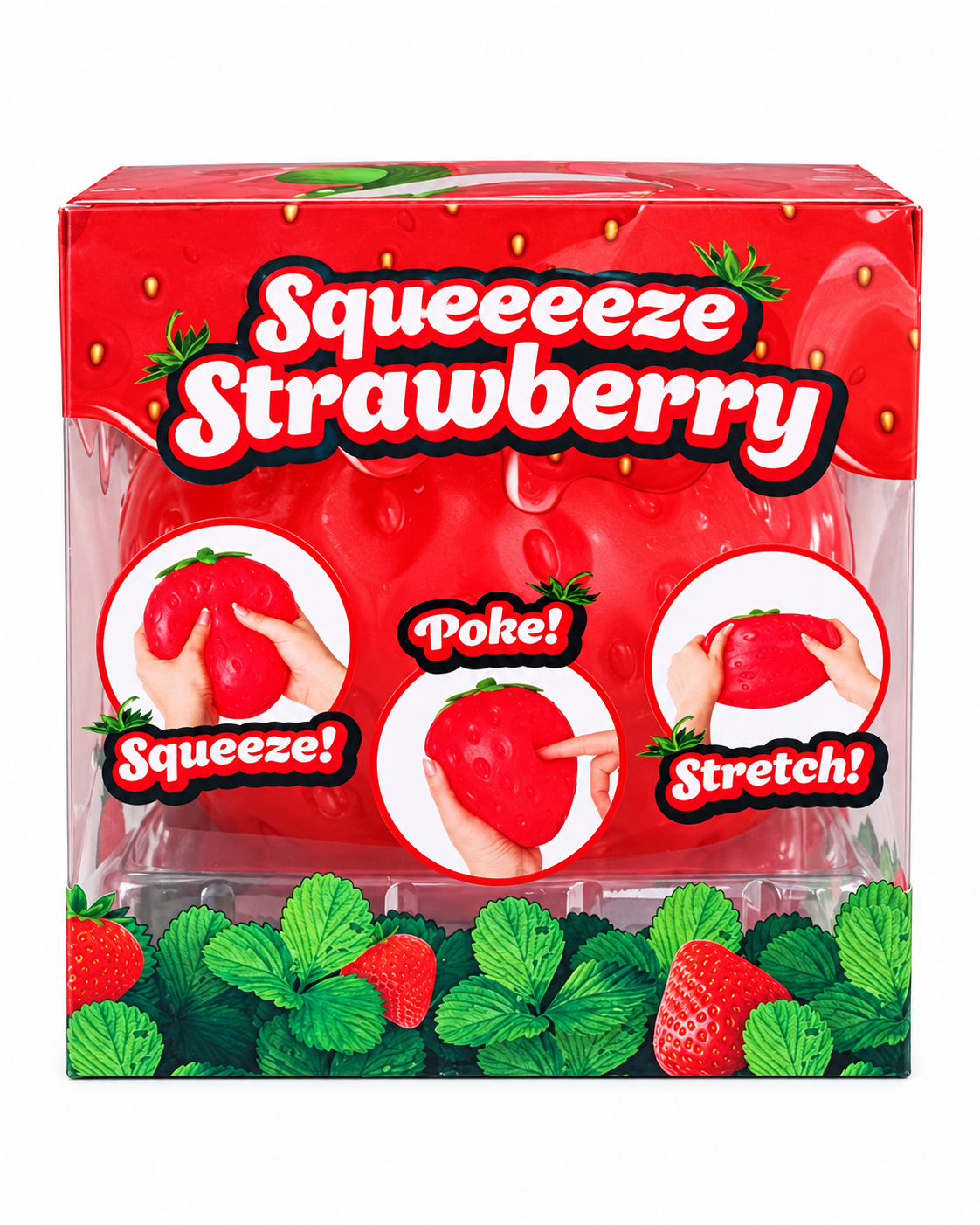 Giant Strawberry Squishy | Squeeze, Poke & Stretch Sensory Toy