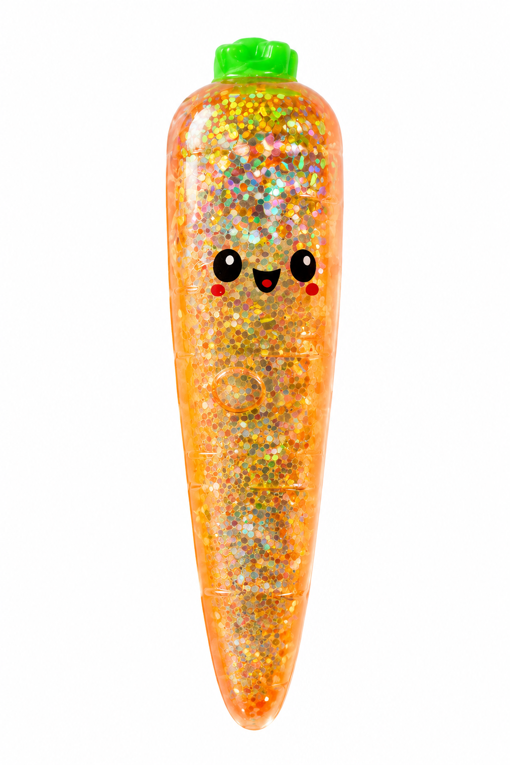 Sugar Texture Glitter Carrot Squishy