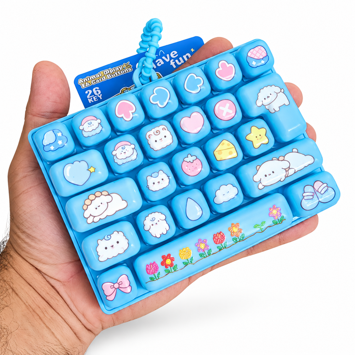 26-Key Kawaii Fidget Keyboard – Clicky Sensory Desk Toy | XL
