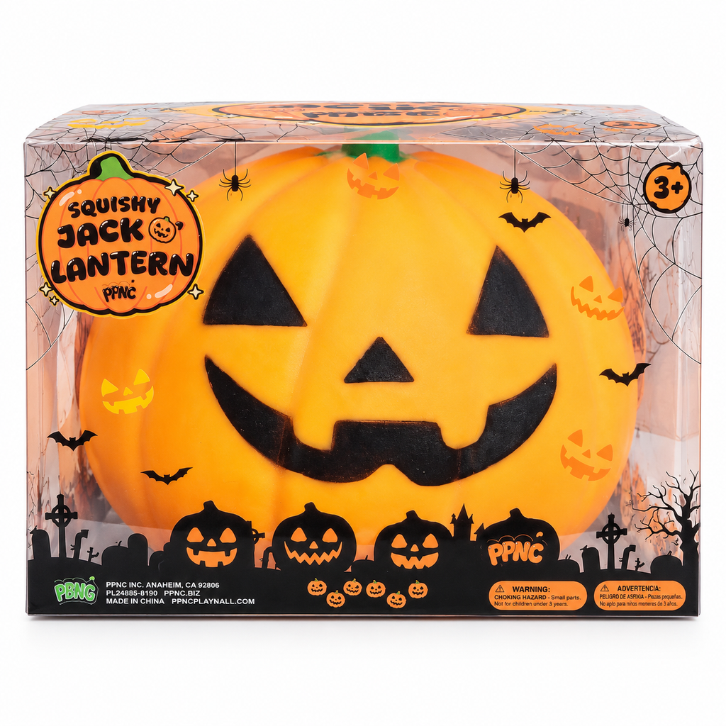 PPNC INC Original Squishy Jack-O’-Lantern |X Large Halloween Pumpkin Squishy