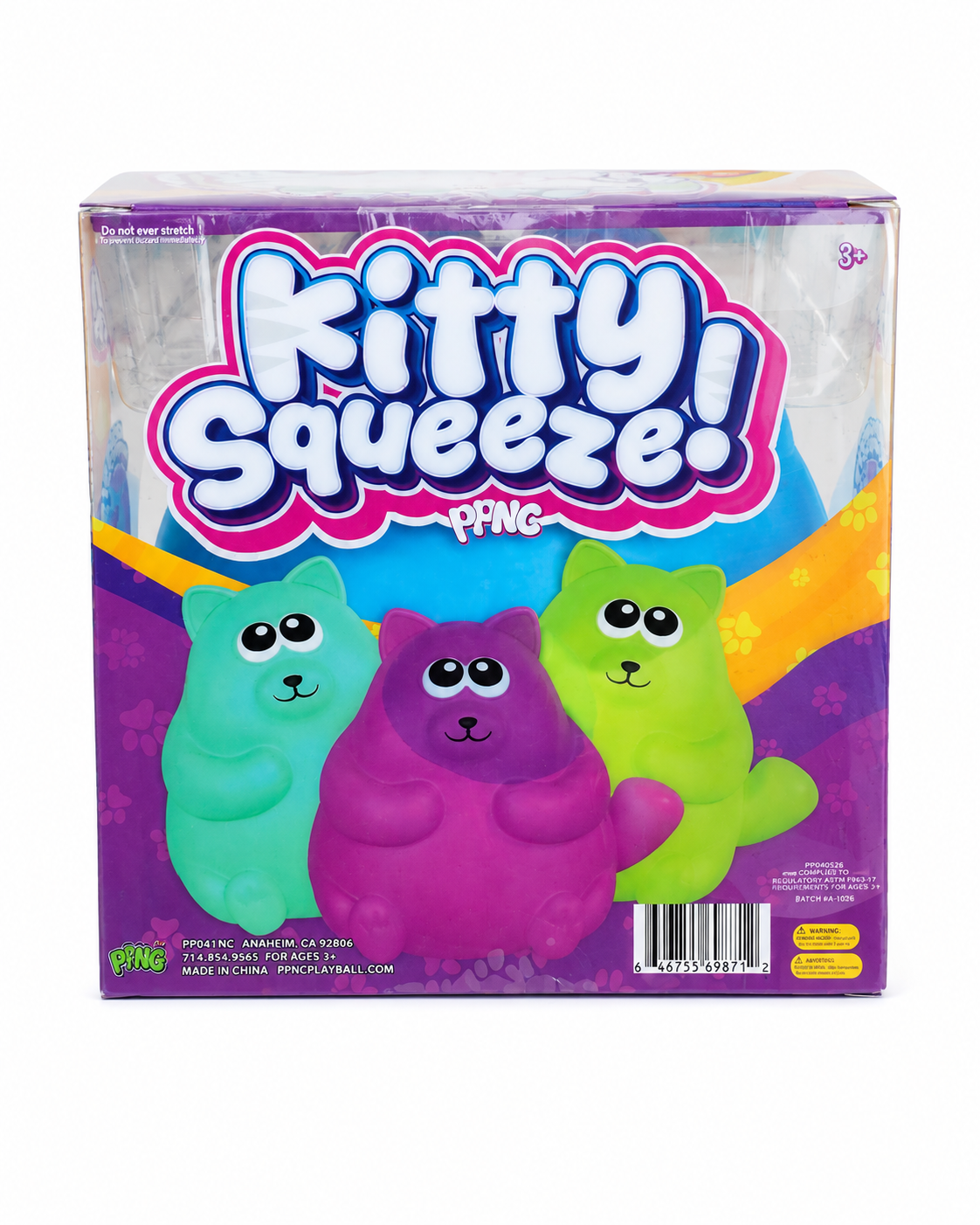 Original PPNC Kitty Squeeze! – Jumbo Sensory Squishy Cat