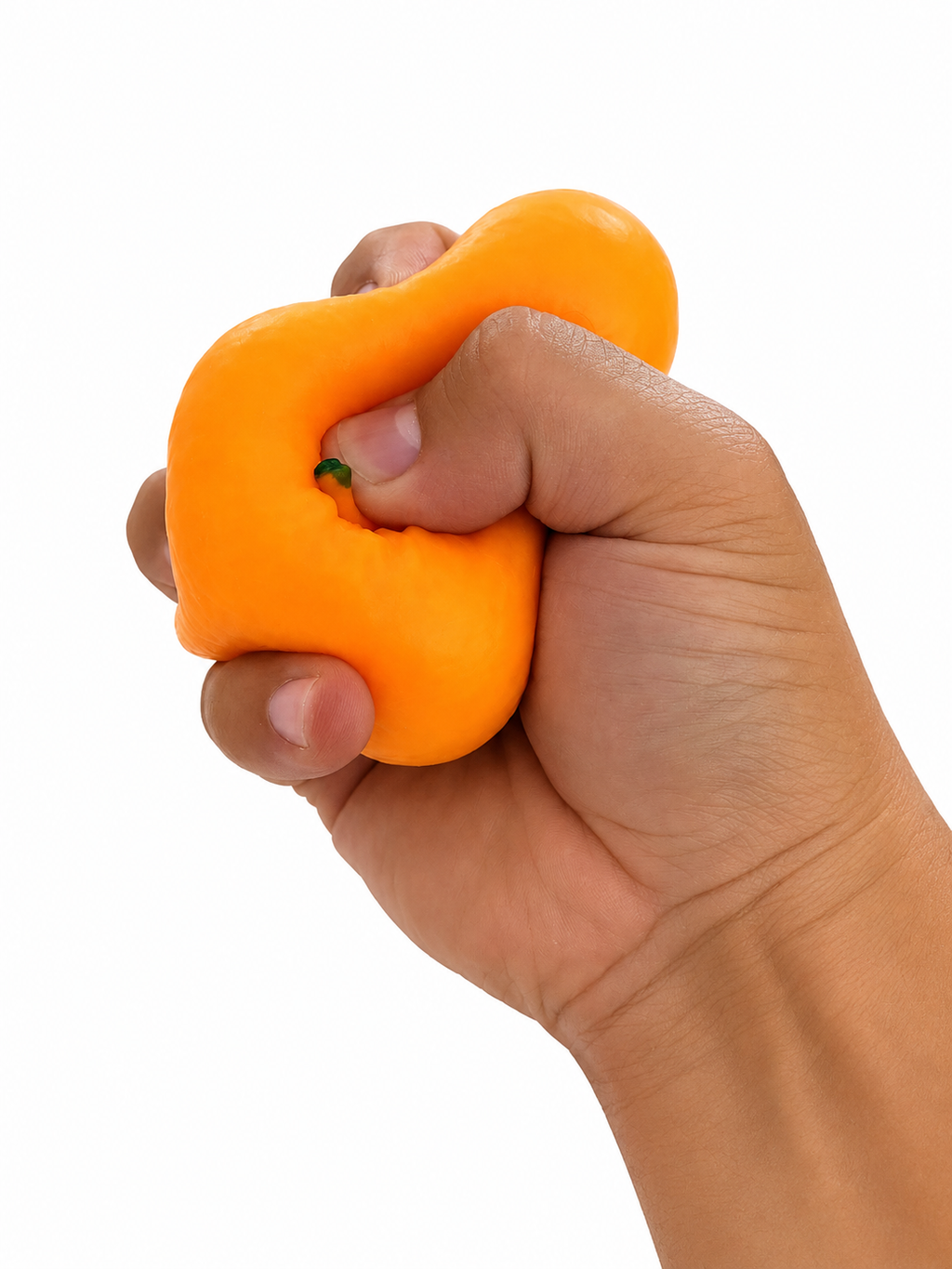 Soft Orange Squishy – Foam-Filled Gel
