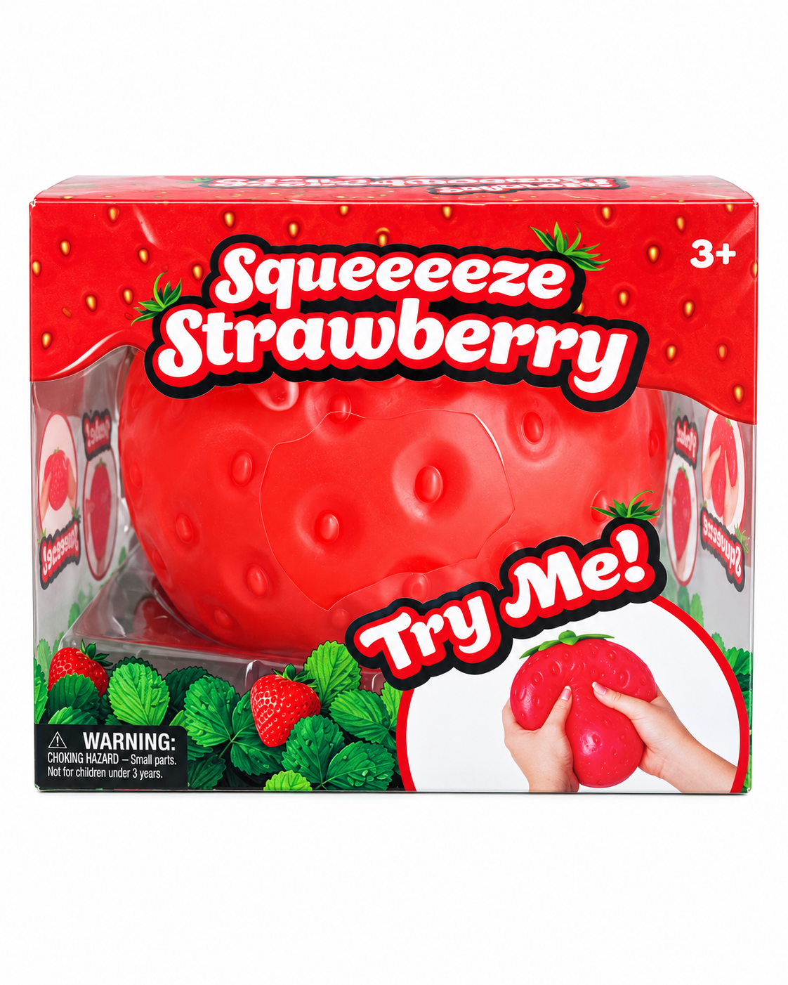Giant Strawberry Squishy | Squeeze, Poke & Stretch Sensory Toy