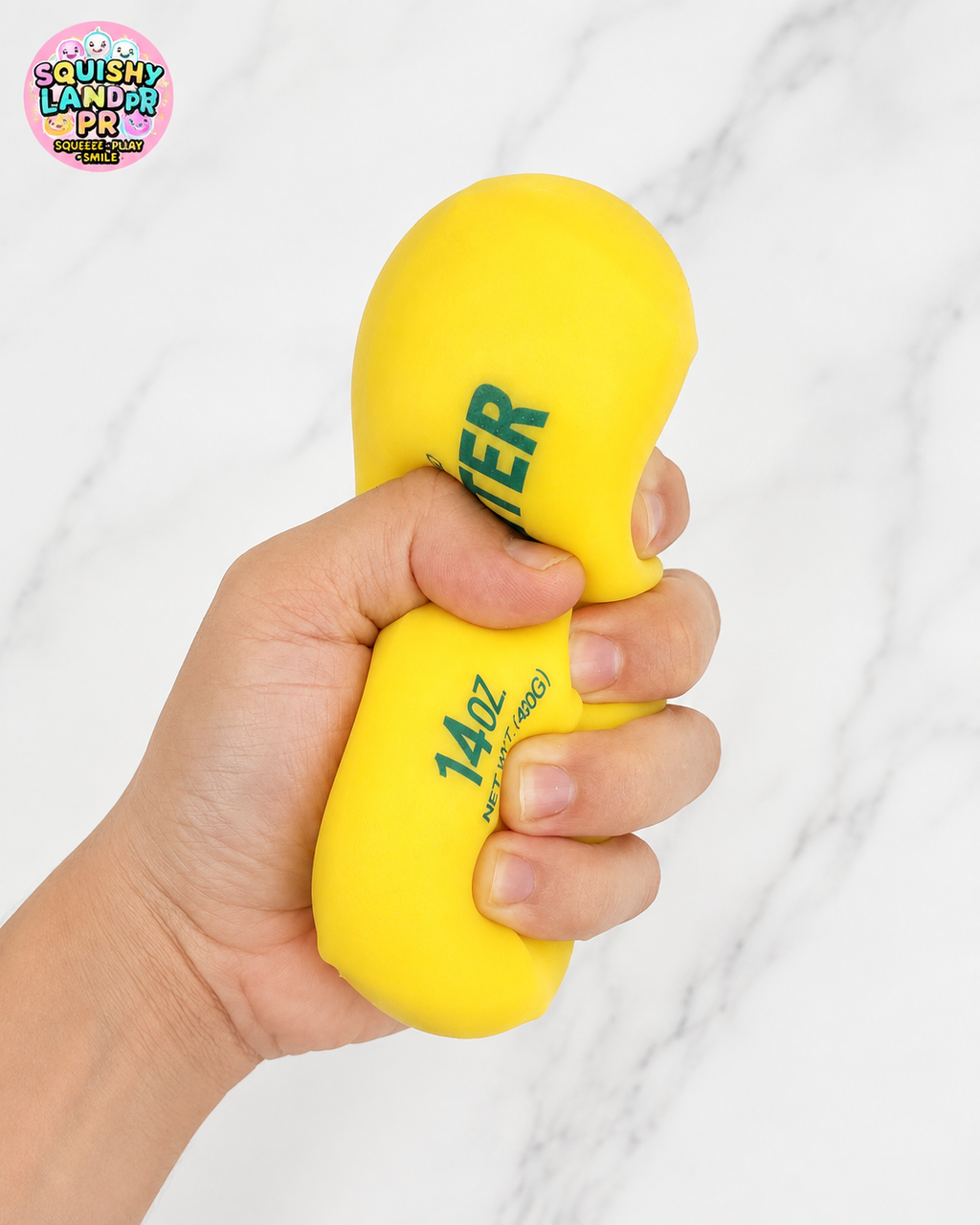 Salted Butter Squishy | Rubber & Foam-Filled Sensory Toy