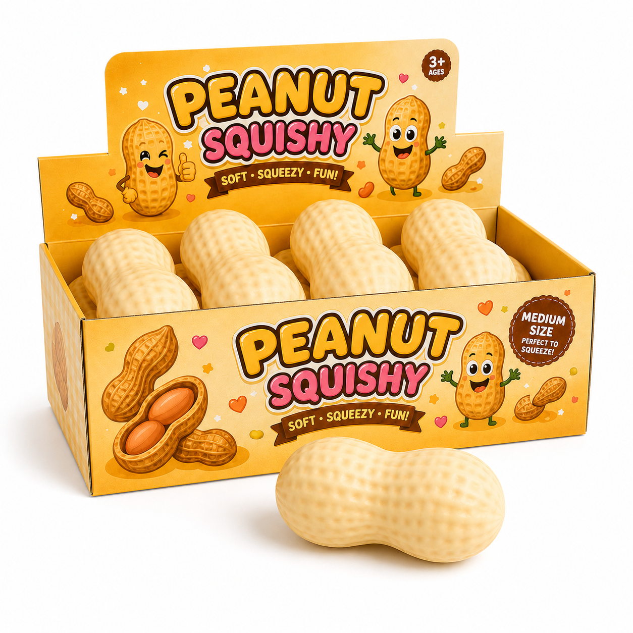 Peanut Squishy | Soft, Squeezy & Fun!