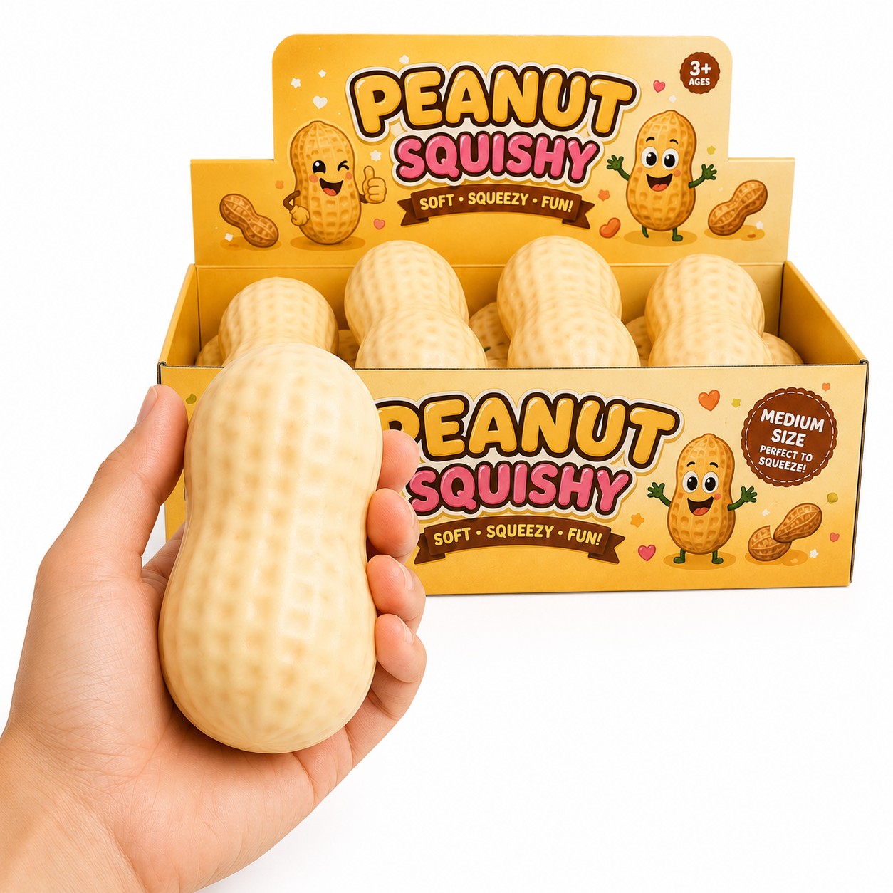 Peanut Squishy | Soft, Squeezy & Fun!