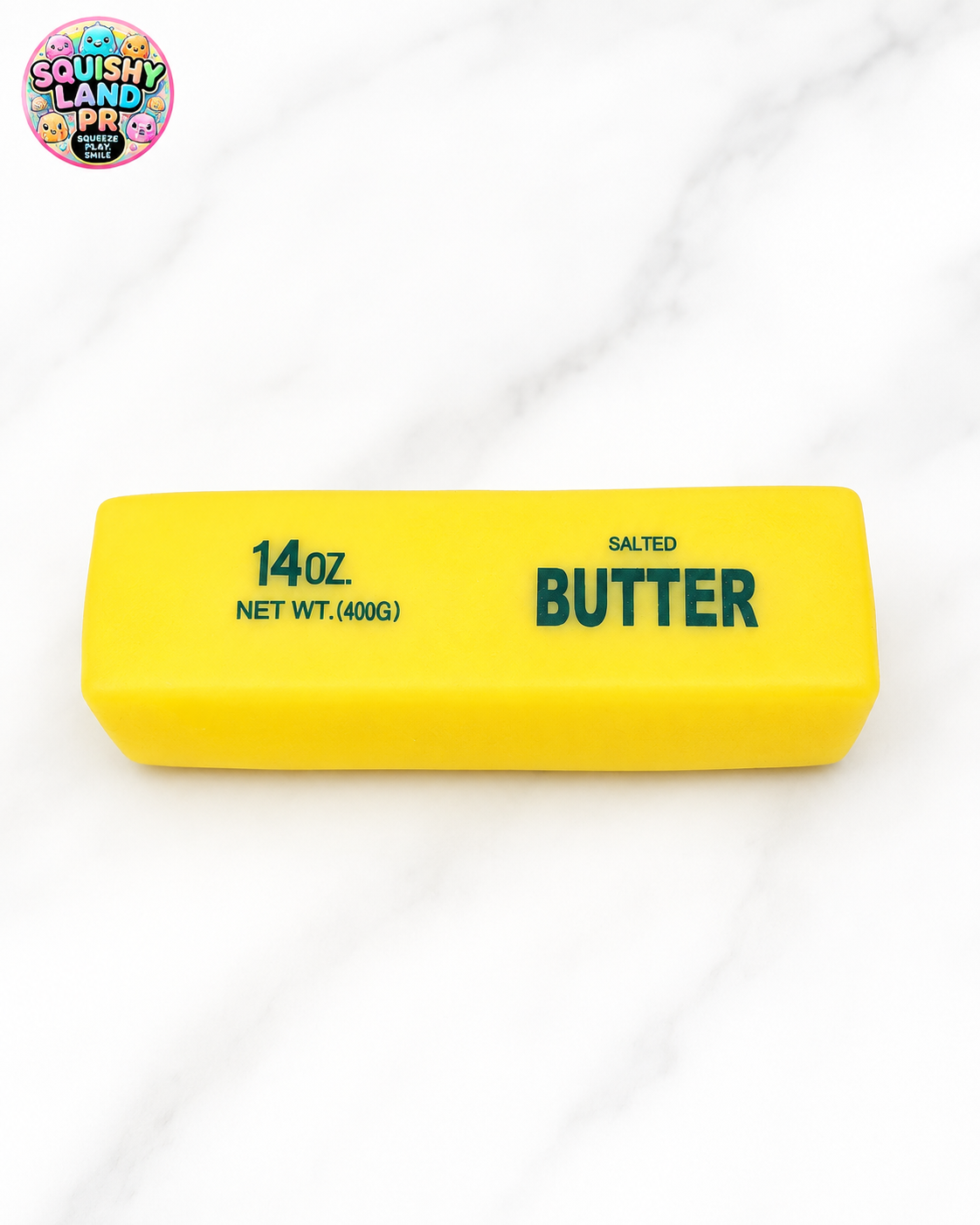 Salted Butter Squishy | Rubber & Foam-Filled Sensory Toy