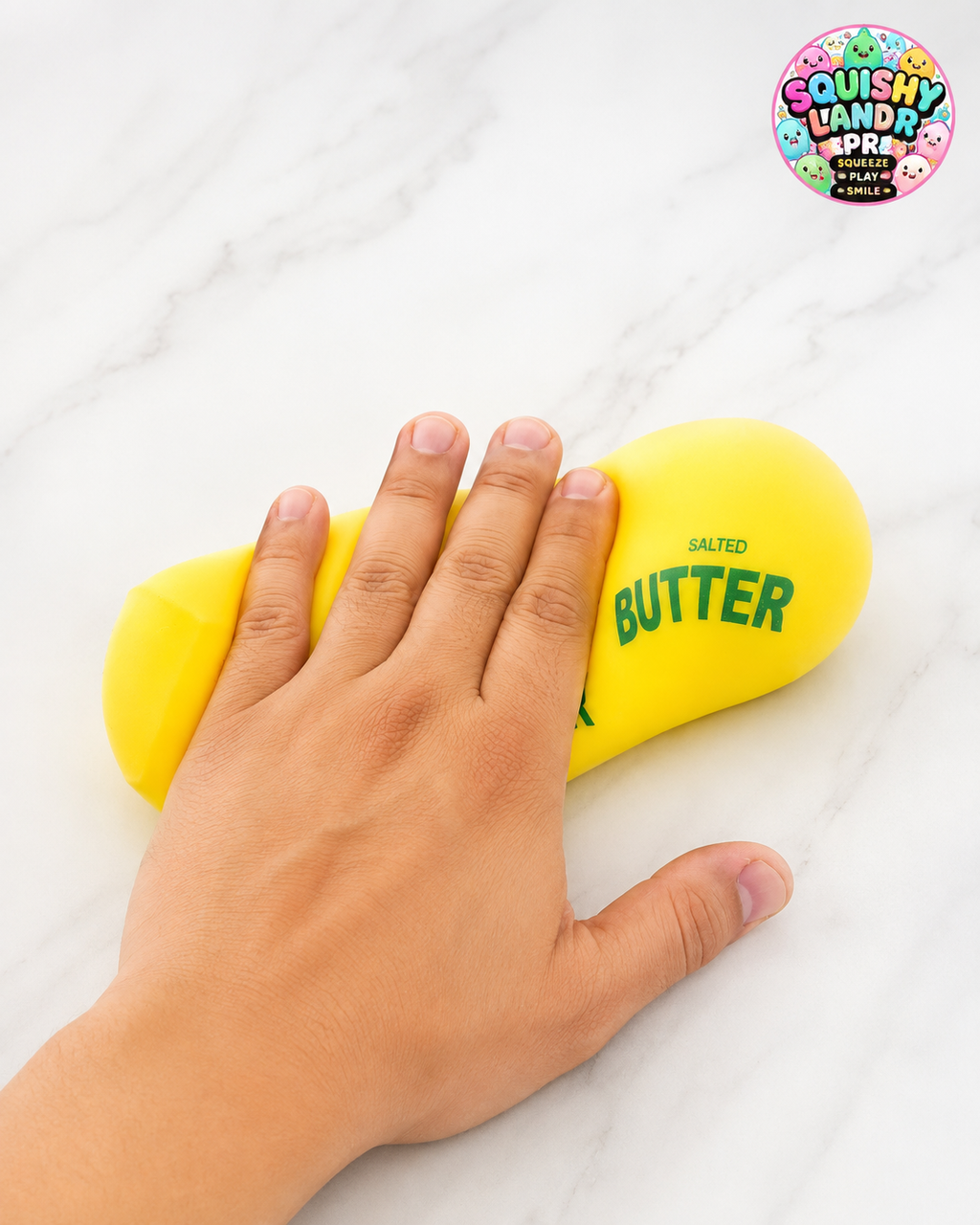 Salted Butter Squishy | Rubber & Foam-Filled Sensory Toy