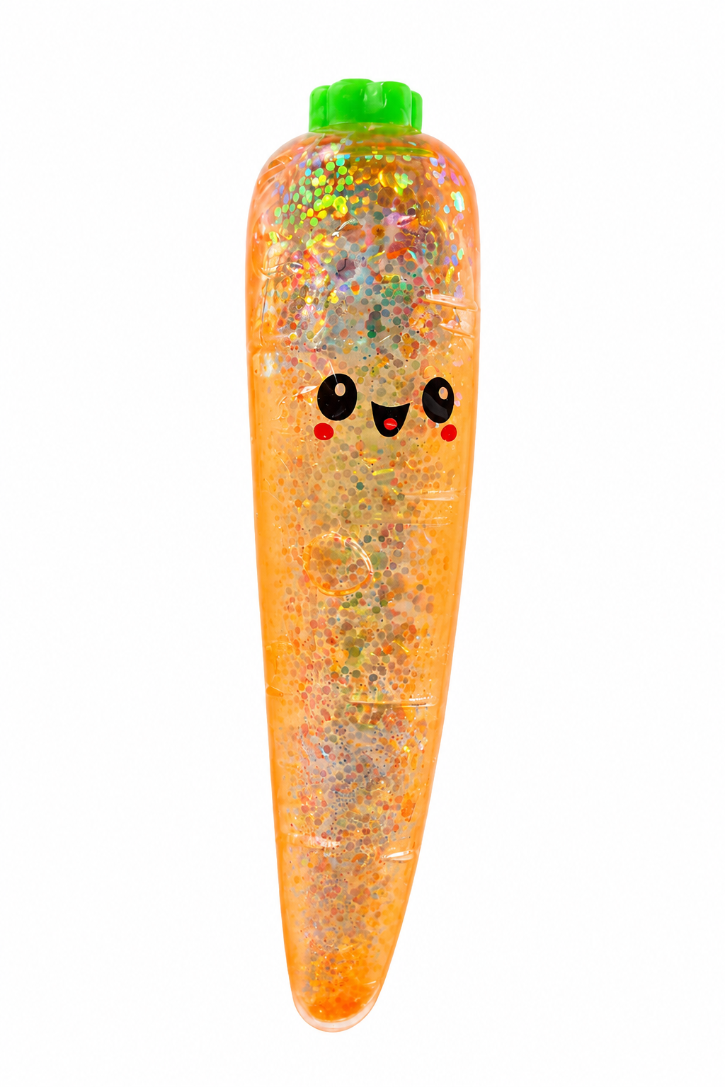 Sugar Texture Glitter Carrot Squishy