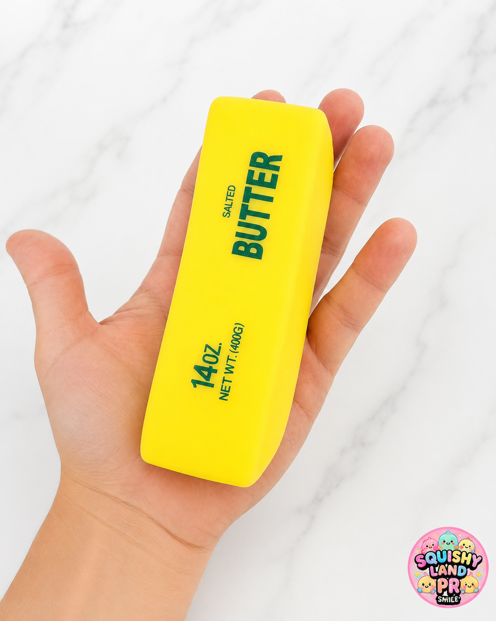 Salted Butter Squishy | Rubber & Foam-Filled Sensory Toy