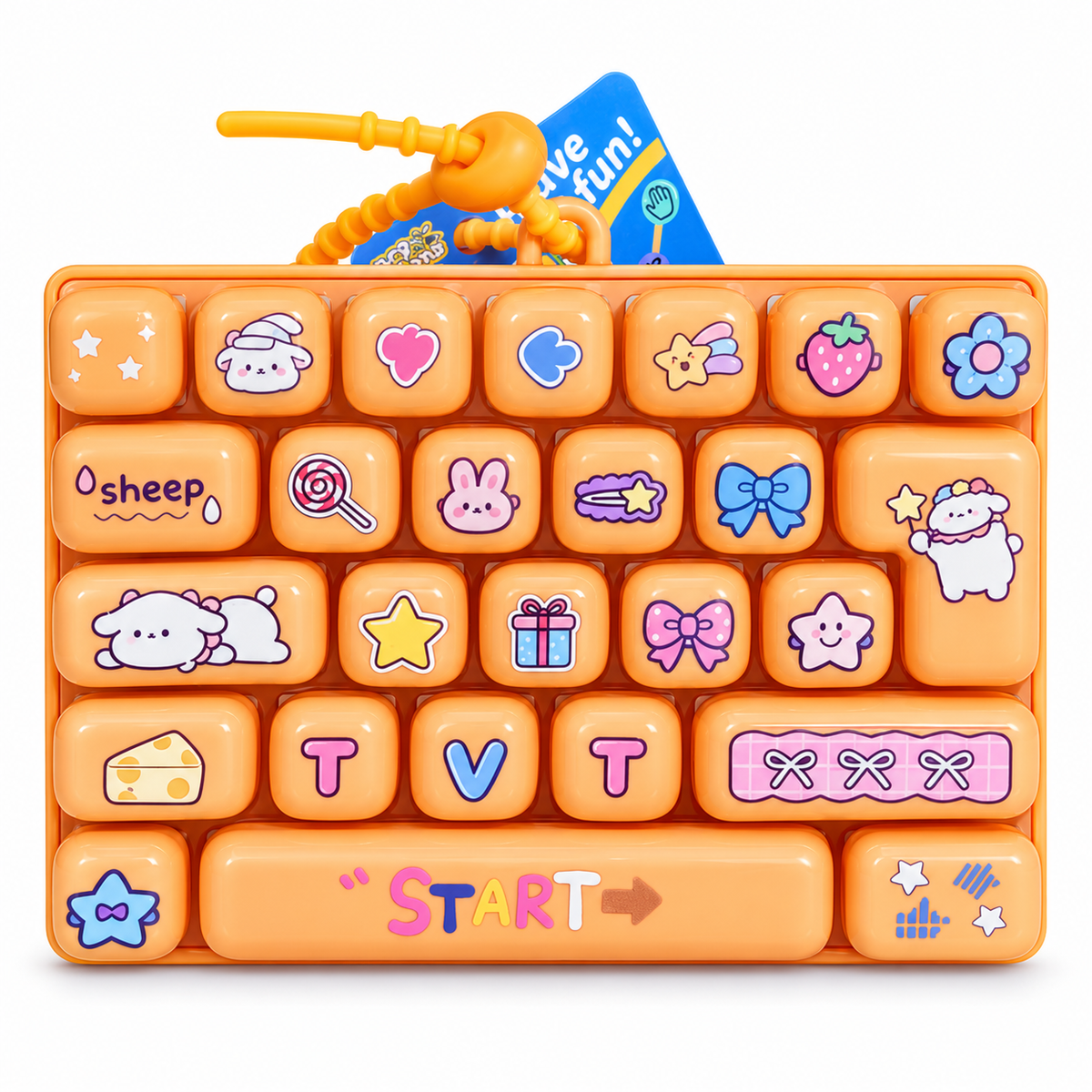 26-Key Kawaii Fidget Keyboard – Clicky Sensory Desk Toy | XL