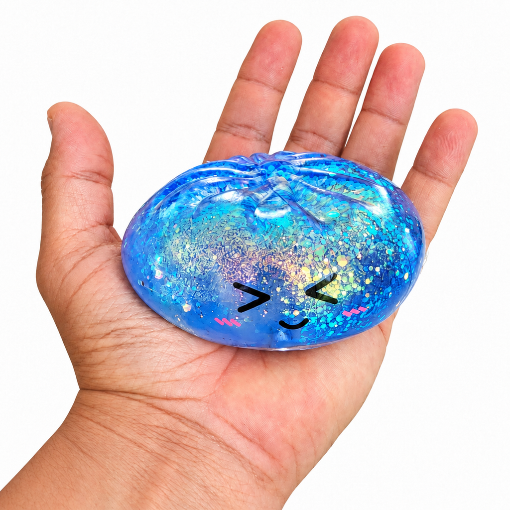 Sugar Texture  Glitter Edition Bun Squishy | Squishy Bun Textura Sugar | Mystery Color