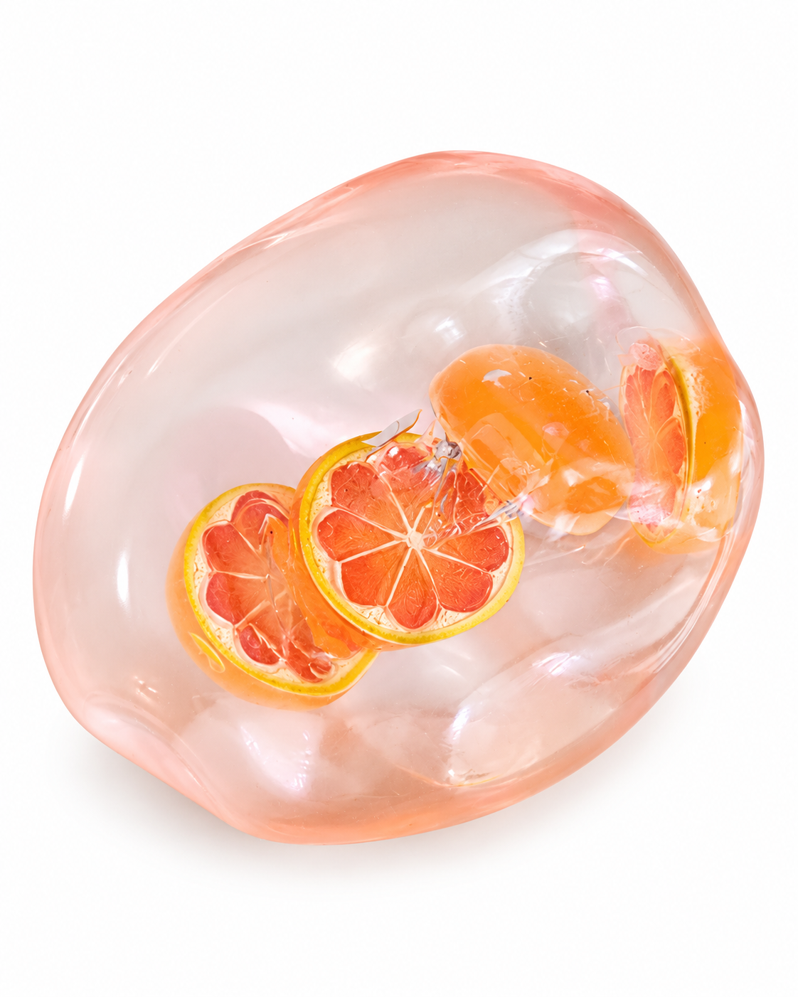 Real Coconut Oil Fruit Squishy | Clear Jelly Sensory Squeeze Toy