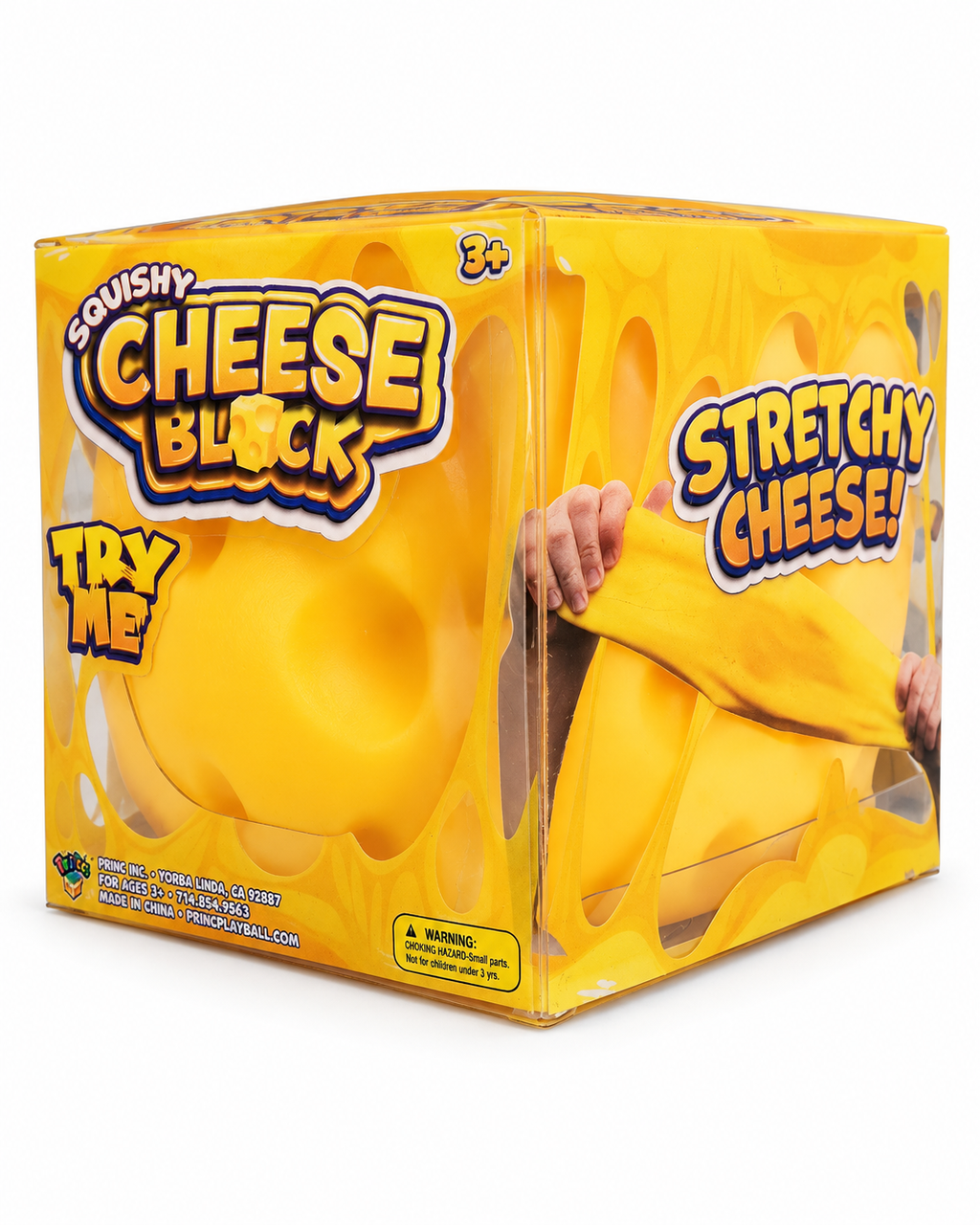 Original PPNC Squishy Cheese Block – Jumbo Stretchy Sensory Toy