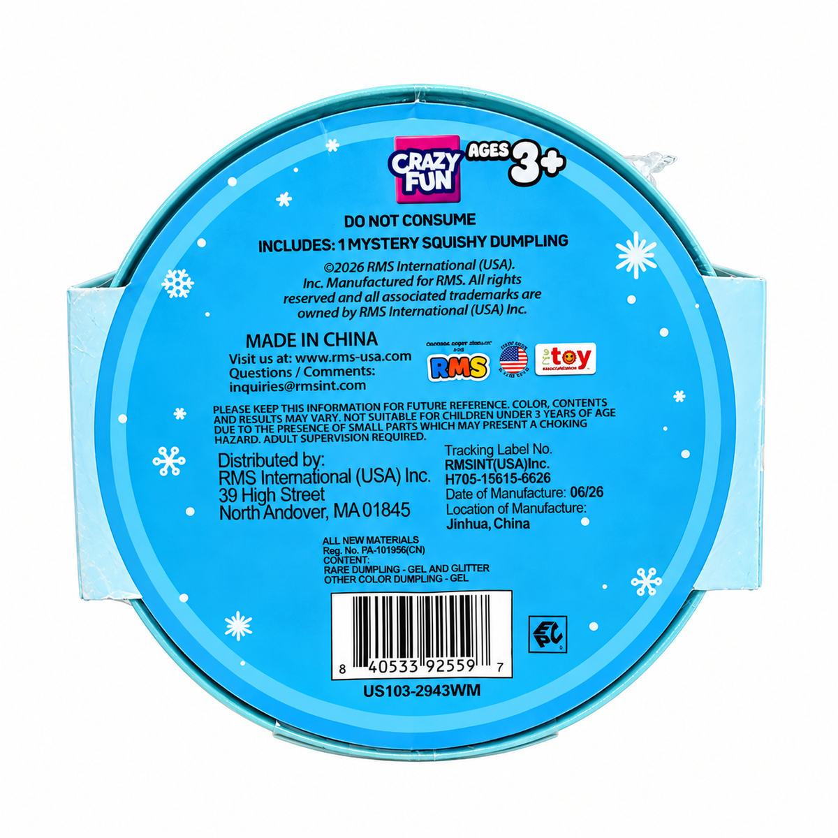 Mystery Squishy Dumpling – Snowflake Edition | Viral Sensory Surprise | Original RMS