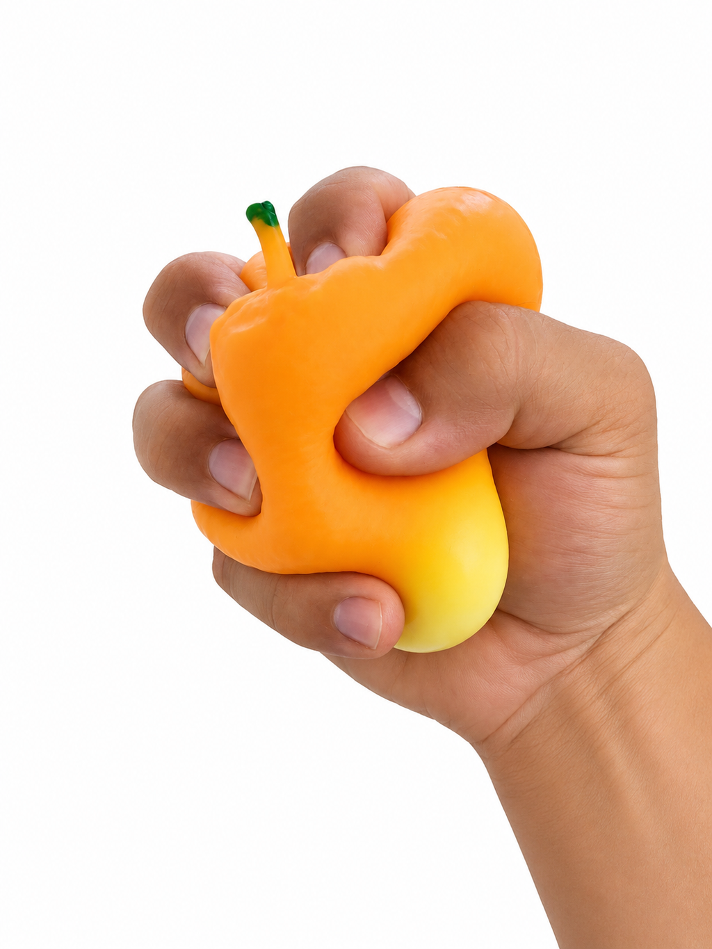Soft Orange Squishy – Foam-Filled Gel