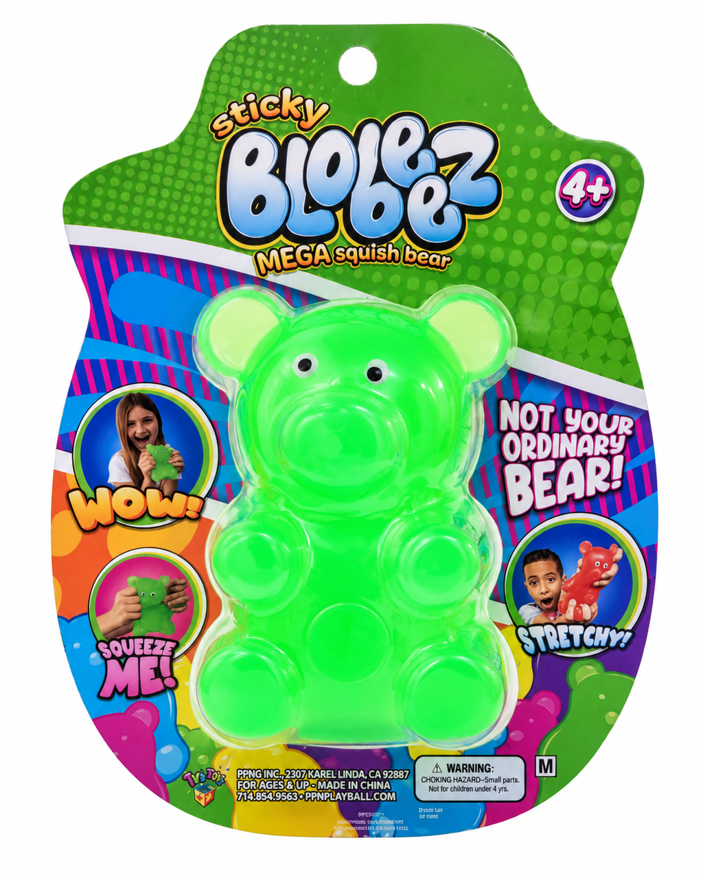Original Sticky Blobez Mega Squish Bear by PPNC – Stretchy Sensory Toy