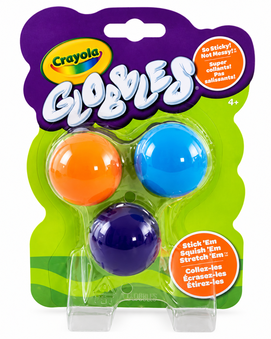 Original Crayola Globbles – Sticky Squishy Balls 3-Pack | Sensory Fidget Toy