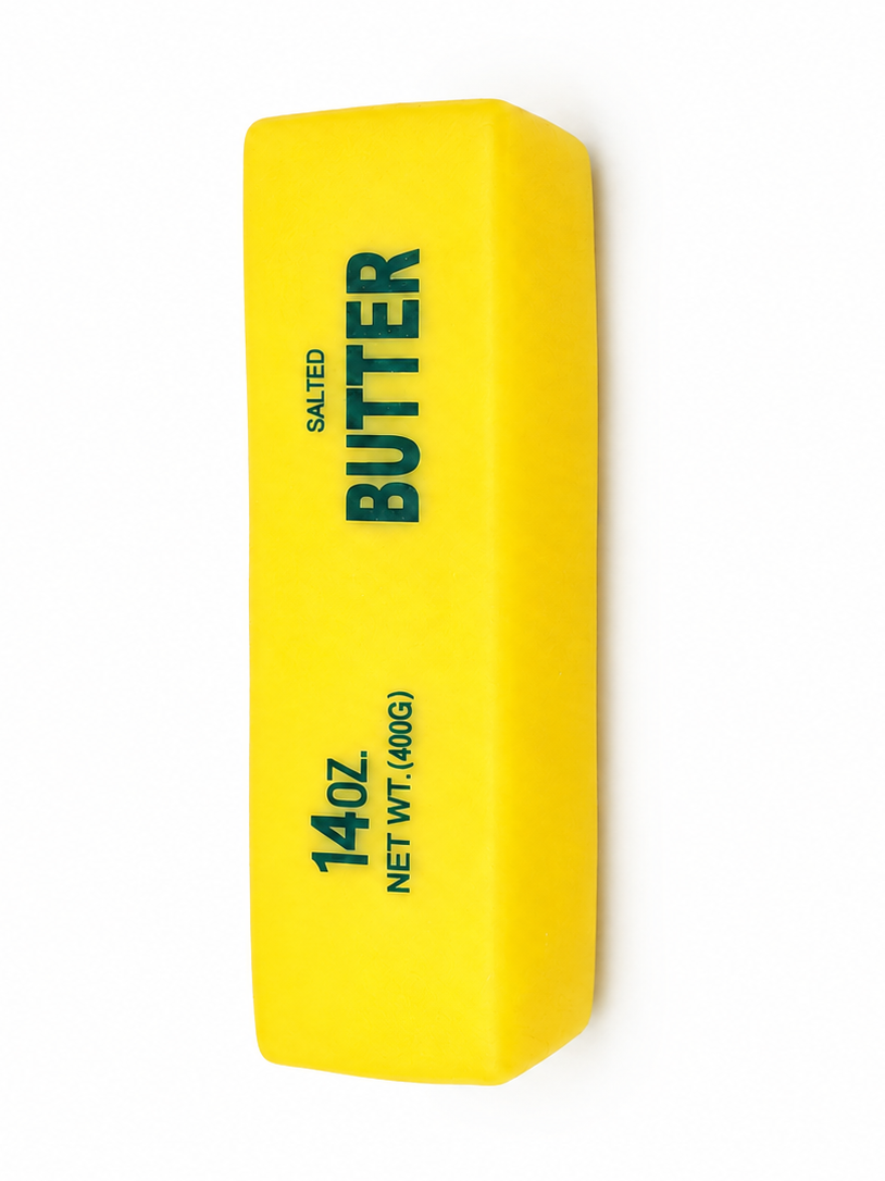 Salted Butter Squishy | Rubber & Foam-Filled Sensory Toy