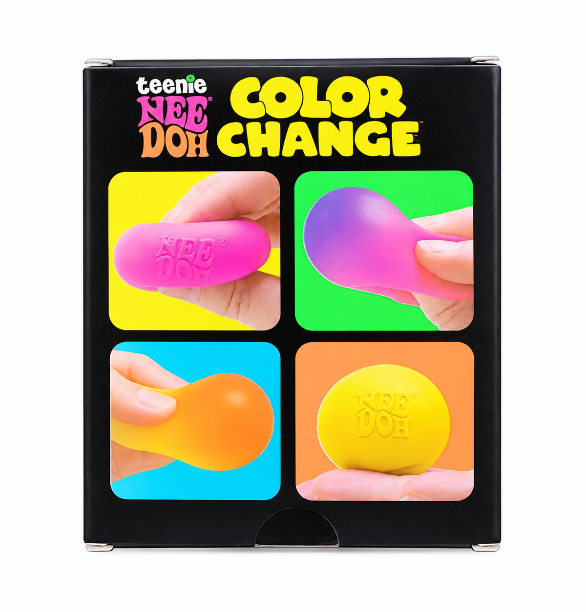 Original Schylling Teenie NeeDoh Color Change | 4-Pack Sensory Squishy Toys