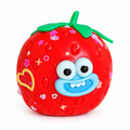 Strawberry Smusher Squishy – Removable Face & Sparkly Decorative Pieces