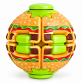 Rotate Press Hamburger Fidget Ball – Press, Spin & Auto-Rotate Sensory Toy