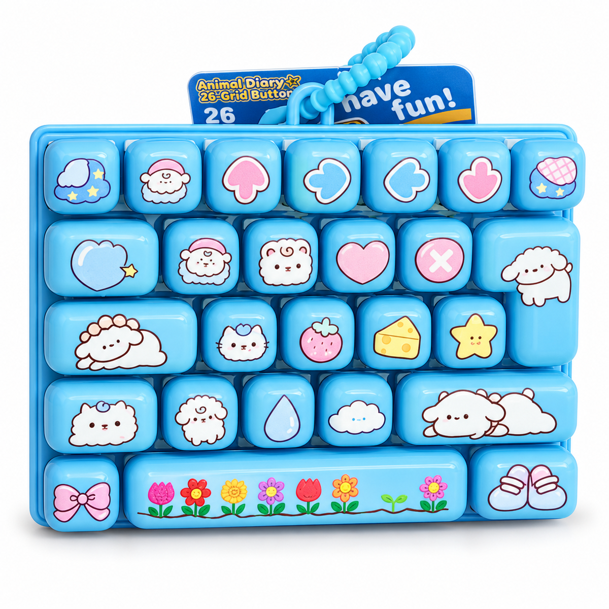 26-Key Kawaii Fidget Keyboard – Clicky Sensory Desk Toy | XL